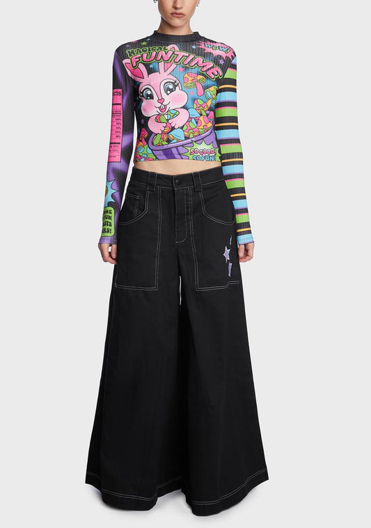 Twilight As My Guide Wide Leg Pants