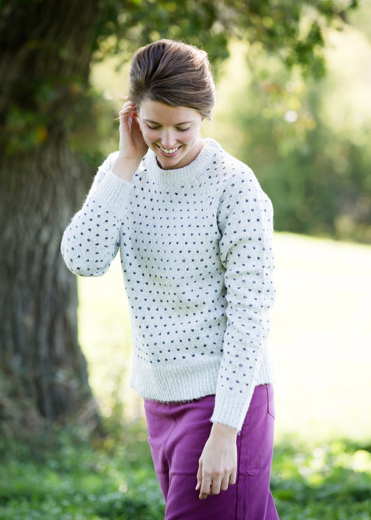 V Stitch Detail Blended Sweater - FINAL SALE