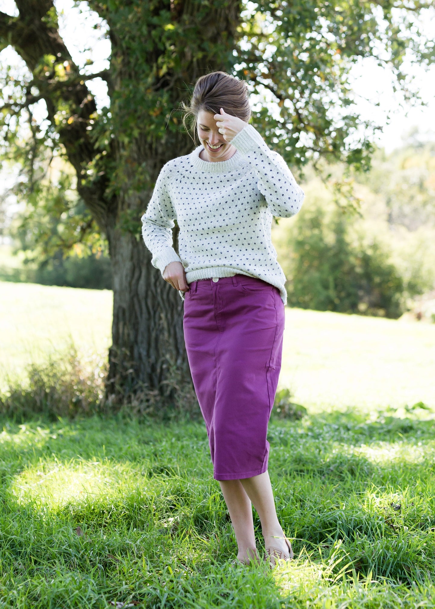 V Stitch Detail Blended Sweater - FINAL SALE