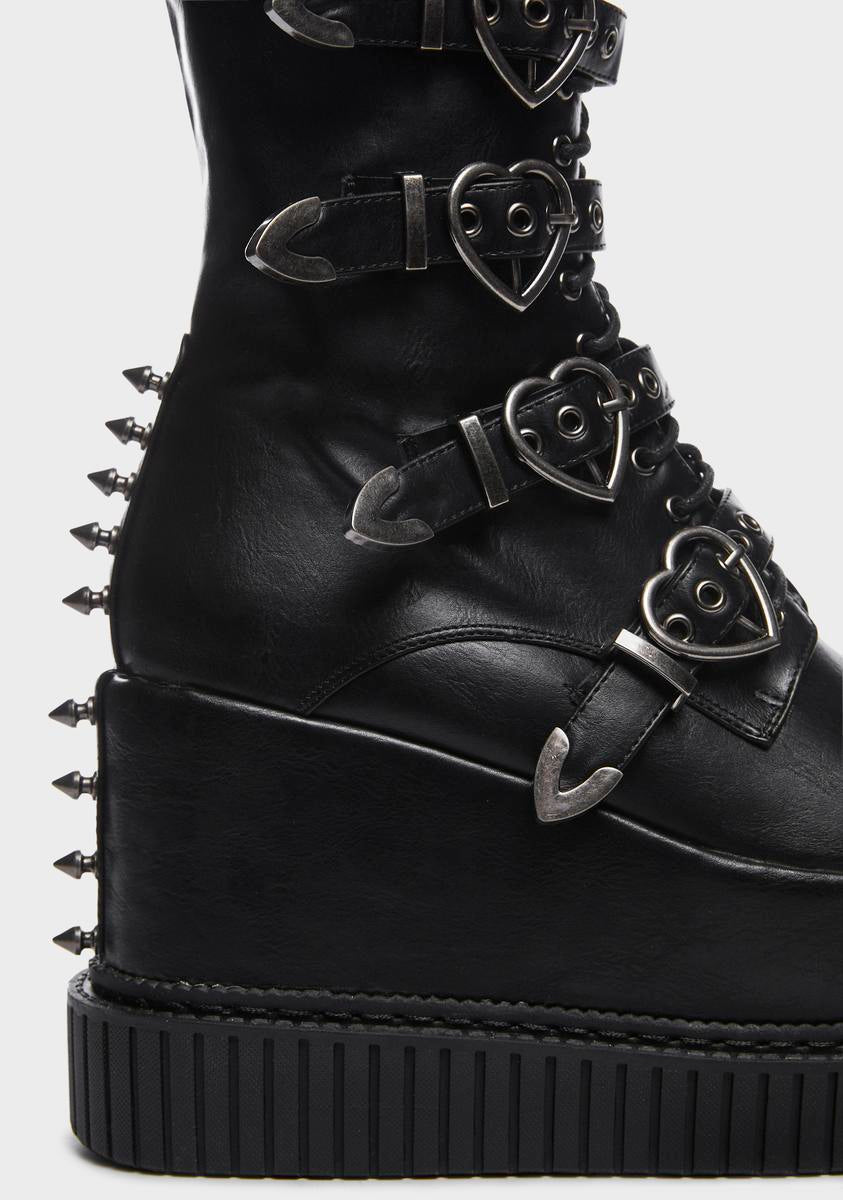 Wide Fit Overkill Knee High Boots